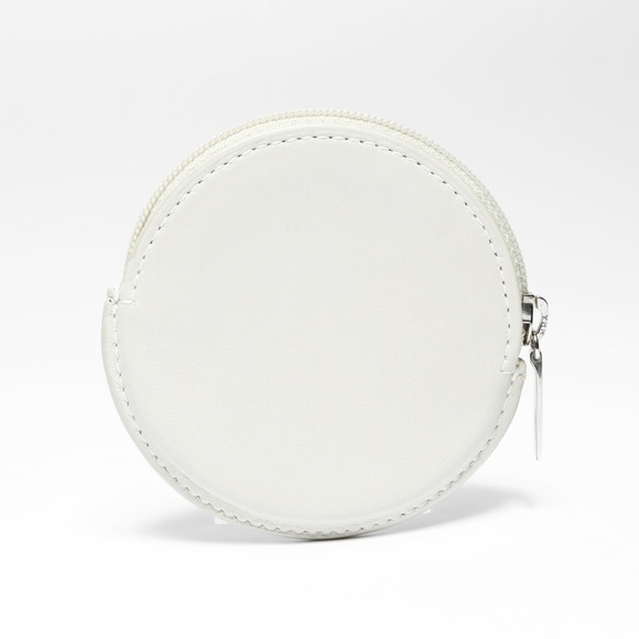 LOEWE Leather Mini Wallet/Coin Case, Ivory